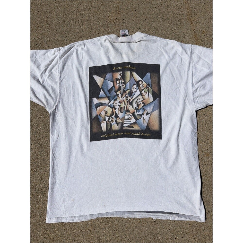VTG Fruit Of The Loom Lofteez Kevin Nadeau Music & Sound Design White XL Shirt